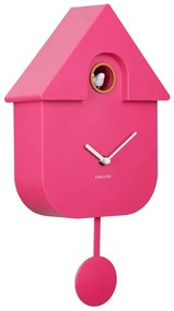 Ρολόι Τοίχου KA5768BP Modern Cuckoo Bright Pink Karlsson Πλαστικό