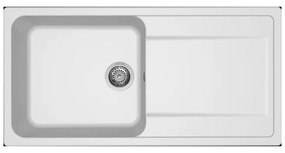 Νεροχύτης κουζίνας LIFE 480 Bianco 68 ELLECI 100x50cm