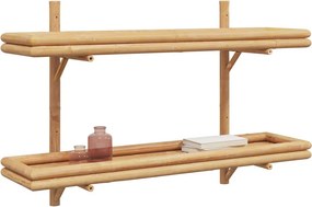 vidaXL Ράφι Τοίχου Επιτοίχιο Καφέ 100 x 26 x 60 εκ. Μπαμπού