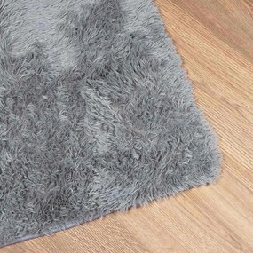 vidaXL Χαλί Shaggy με Ψηλό Πέλος NAVARRA Ασημί Γκρι 160x230 εκ.