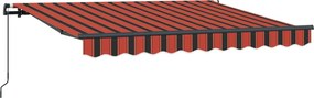 vidaXL Σκηνίτσα Αναδιπλούμενη Πορτοκαλί 300 x 200 cm ύφασμα