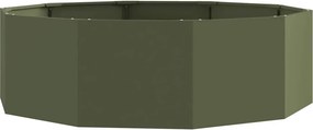 vidaXL Γλάστρα Ελιά Πράσινη 120 x 120 x 35 εκ Ατσάλι