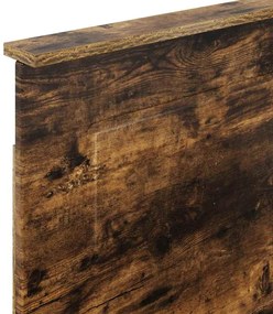 vidaXL Κεφαλάρι Καπνιστό Δρύς 100 cm Επεξεργασμένο ξύλο