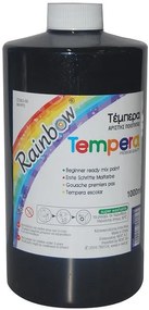 Rainbow τέμπερα μαύρη 1000ml  τμχ.