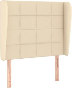 vidaXL Κρεβάτι Boxspring με Στρώμα Κρεμ 80 x 200 εκ. Υφασμάτινο