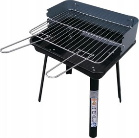 Μπάρμπεκιου με ξυλοκάρβουνα Master Grill & Party MG936, Ρυθμιζόμενη σχάρα, Πτυσσόμενο, Μαύρο