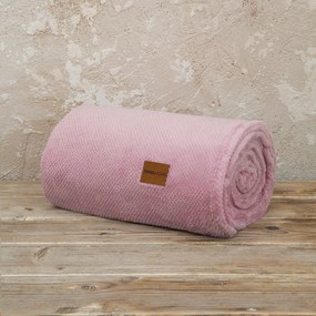 Κουβέρτα Fleece Μονή (150x220) Nima Bed Linen Mellow Ροζ
