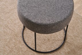 Πουφ Σκαμπό Ανθρακί DIDIM 40x40x40