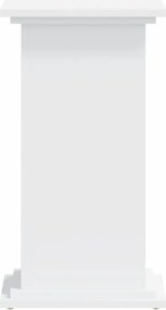 vidaXL Βάση Γλάστρας Λευκές 33x33x60 εκ. από Επεξεργασμένο Ξύλο