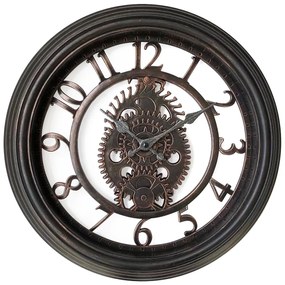 Ρολόι Τοίχου ArteLibre Μαύρο Πλαστικό Φ40.6x4.9cm