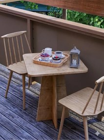 Stewehome Τραπέζι φαγητού μοντέρνο σταθερό τετράγωνο 60x60 cm