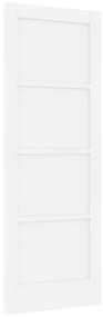 vidaXL Εσωτερική Πόρτα "ORKDAL" Λευκή 73.5x198.5x4 cm Στερεού Ξύλου Πεύκου