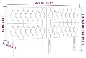 Κεφαλάρια Κρεβατιού 4 τεμ. Μαύρο 100x7x78/88 εκ. Βελούδινο - Μαύρο