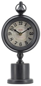 Artekko Clock Ρολόι Επιτραπέζιο Μεταλλικό Μαύρο (15.5x10.9x37.1)cm - 48180