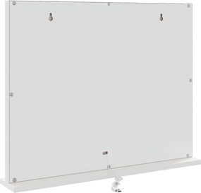 vidaXL Καθρέφτης Vanity LED Λευκό 58 x 10 x 47 εκ Γυαλί και Χάλυβας