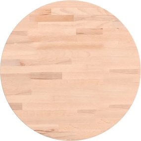 vidaXL Επιφάνεια Τραπεζιού Στρογγυλή Ø40x4 εκ. Μασίφ Ξύλο Οξιάς