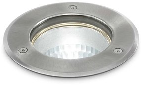 Φωτιστικό Δαπέδου Χωνευτό Park Round Small 032832 12x 13,5cm GU10 max 20W Steel Ideal Lux