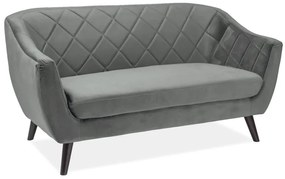 SOFA MOLLY 2 BREGO SZARY 10 / WENGE