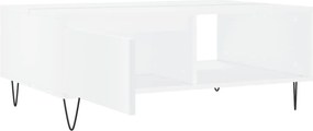 vidaXL Τραπεζάκι Σαλονιού Λευκό 90 x 60 x 35 εκ. Επεξεργασμένο Ξύλο
