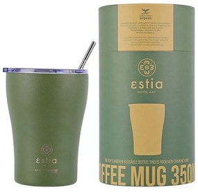 Estia 01-13813 Save The Aegean Ποτήρι Θερμός Ανοξείδωτο BPA Free 350ml με Καλαμάκι, Forest Spirit