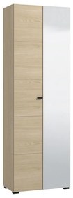 Έπιπλο εισόδου - Ντουλάπα RATHLIN P2 OG με Καθρέπτη Light Port Oak 64x35x194εκ. 64x35x194 εκ.