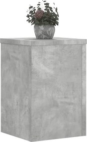 vidaXL Βάσεις Φυτών 2 τεμ. Γκρι Σκυρ. 25x25x35 εκ. Επεξεργασμένο Ξύλο