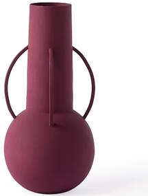Βάζο Roman Evening Μεταλλικό Μωβ L17xB17xH34,5cm POLSPOTTEN