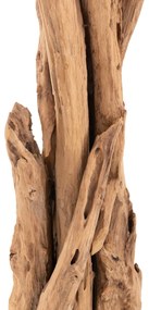 ΚΑΛΟΓΕΡΟΣ  ΑΠΟ ΜΑΣΙΦ ΞΥΛΟ TEAK ΦΥΣΙΚΟ 170-200ΕΚ.