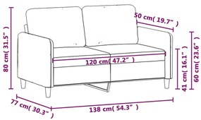 ΚΑΝΑΠΕΣ ΔΙΘΕΣΙΟΣ TAUPE 120 ΕΚ. ΥΦΑΣΜΑΤΙΝΟΣ 359477