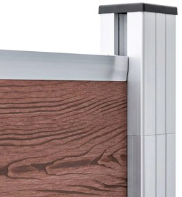 vidaXL Πάνελ Περίφραξης Καφέ 1045 x 186 εκ. από WPC