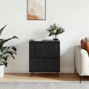 vidaXL Πλαϊνό γραφείο Μαύρο 60 x 35 x 70 cm Επεξεργασμένο ξύλο