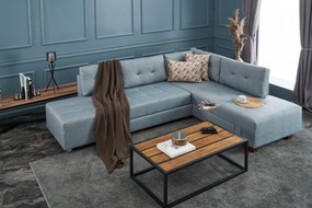 Corner Sofa-Bed Manama Corner Sofa Bed Right - Light Blue Light Blue