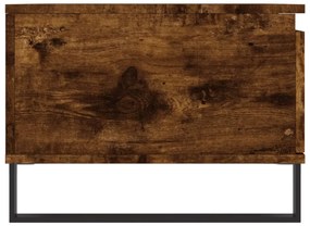 vidaXL Τραπεζάκι Σαλονιού Καπνιστή Δρυς 90x50x36,5 εκ. Επεξεργ. Ξύλο