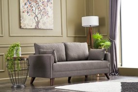 Διθέσιος Καναπές Καφέ BELLA 81x177x85