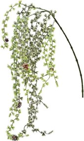 ΤΕΧΝΗΤΆ ΦΥΤΆ SUGAR SPRUCE HANGING WITH GLITTER PLASTIC GREEN