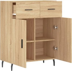 vidaXL Ντουλάπι Sonoma Δρυς 69,5 x 34 x 90 εκ. από Επεξεργασμένο Ξύλο