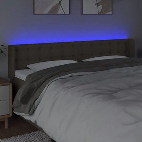 ΚΕΦΑΛΑΡΙ ΚΡΕΒΑΤΙΟΥ LED TAUPE 183X16X78/88 ΕΚ. ΥΦΑΣΜΑΤΙΝΟ 3123688