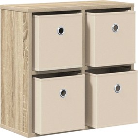 vidaXL Πλαϊνό γραφείο Δρύς Sonoma 49,5 x 22 x 47 εκ
