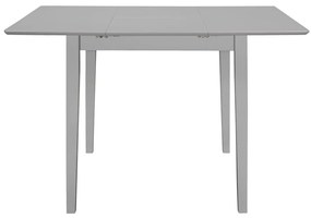 vidaXL Τραπεζαρία Επεκτεινόμενη Γκρι (80-120) x 80 x 74 εκ. από MDF