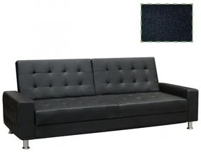 MOBY Καναπές/Κρεβάτι Ύφασμα Μαύρο 217x80x81(Κρεβάτι110x185x40)cm Ε9569,8