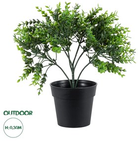 GloboStar® Artificial Garden EUCALYPTUS 20392 Τεχνητό Διακοσμητικό Φυτό Ευκάλυπτος Υ30cm