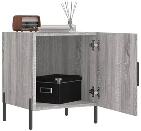 vidaXL Κομοδίνα 2 τεμ. Γκρι Sonoma 40 x 40 x 50 εκ. από Επεξεργ. Ξύλο