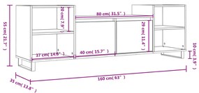 ΈΠΙΠΛΟ ΤΗΛΕΟΡΑΣΗΣ SONOMA ΔΡΥΣ 160X35X55 ΕΚ. ΕΠΕΞ. ΞΥΛΟ 831351