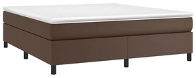 Πλαίσιο Κρεβατιού Boxspring Καφέ 180x200 εκ. Συνθετικό Δέρμα - Καφέ