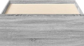 vidaXL Πλαίσιο Κρεβατιού Γκρι Sonoma 100x200 εκ.