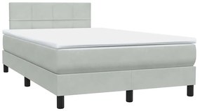 ΚΡΕΒΑΤΙ BOXSPRING ΜΕ ΣΤΡΩΜΑ ΑΝΟΙΧΤΟ ΓΚΡΙ 120X220 ΕΚ. ΒΕΛΟΥΔΙΝΟ 3316251