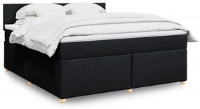 ΚΡΕΒΑΤΙ BOXSPRING ΜΕ ΣΤΡΩΜΑ ΜΑΥΡΟ 180X200 ΕΚ. ΥΦΑΣΜΑΤΙΝΟ 3286754