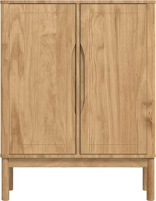 vidaXL Πλαϊνό γραφείο FLORO Κερωτό καφέ 70 x 30 x 70,5 εκ.