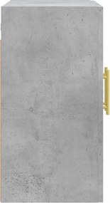 vidaXL Ντουλάπι Τοίχου Γκρι Σκυροδέματος 60x31x60 εκ. Επεξεργ. Ξύλο