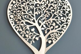 Σετ των 2 Intra απο ξύλο plywood 3mm-4mm πάχος – Paper Cut Heart Shape Tree Δίασταση 20x20 cm INTRAFABR-100401255